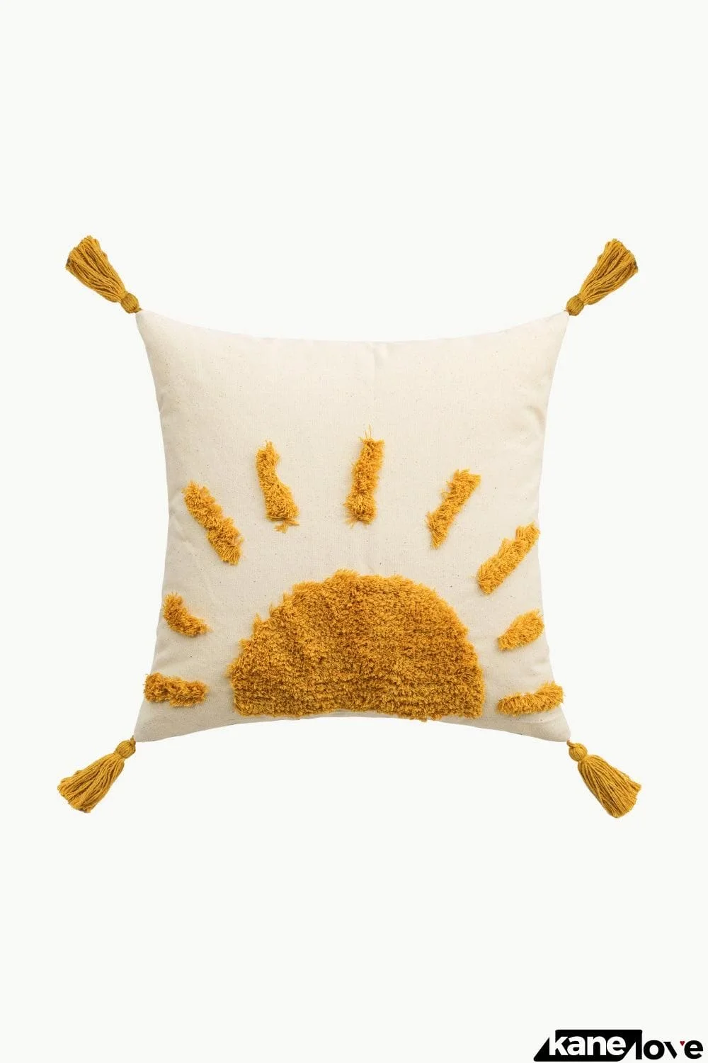 Sun Graphic Tassel Pillow Cover