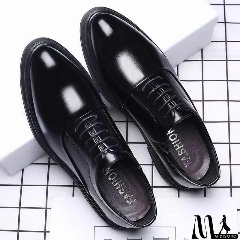 MidiSono - Trendy Pointed-Toe Business Dress Shoes Work Shoes For Men