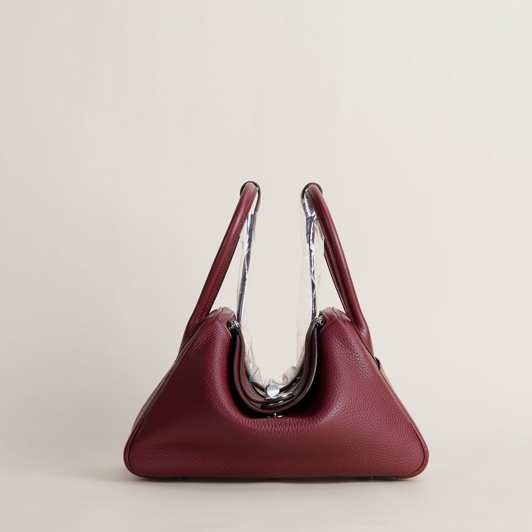 Lindy 26cm Clemence leather 55 H Rouge PHW