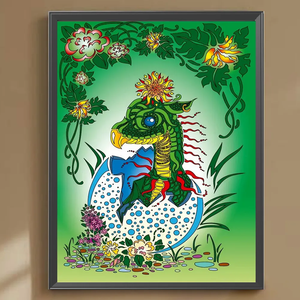 Full Round Diamond Painting 30*40cm - Dragon
