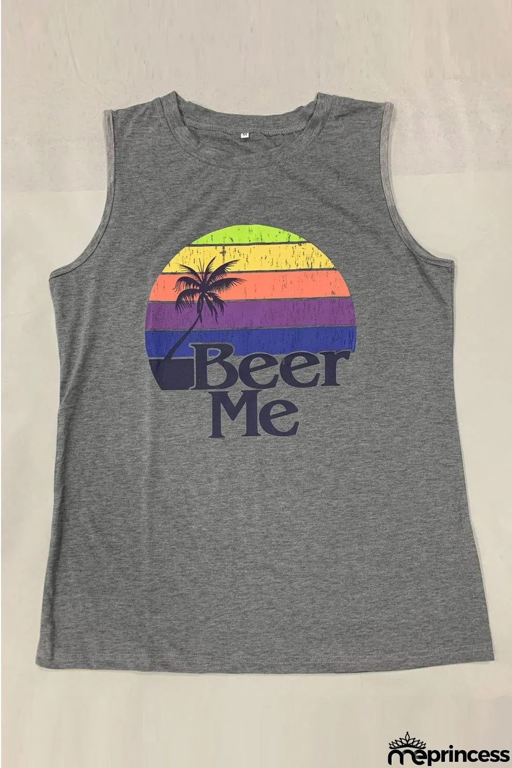 Beer Me Casual Black Tank