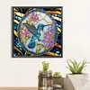 Colibri en Vitrail-Peinture Diamant Spéciale Partielle-30*30CM