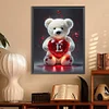 Diamond Painting -DIY Round Drill Love Letter Bear E(35x45cm)