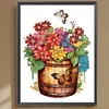 >SALE<5D DIY Partial Special Shaped Drill Diamond Painting Barrels Flowers Kit 30x40cm