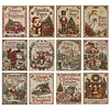 Holiday DIY 11CT 3 Strand Stamped Cross Stitch Kit for Adults 40x50cm