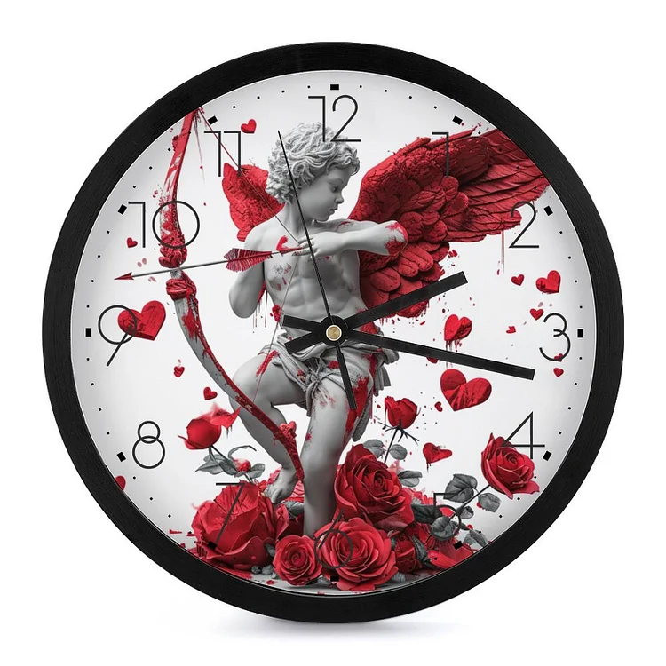 Fashion Round Wall Clock San Valentine Cupid  customized, personalized, gift