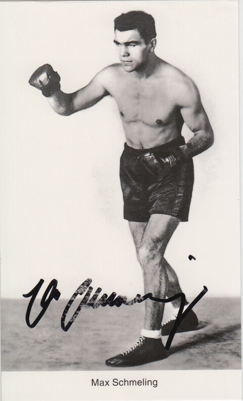 MAX SCHMELING Autographed Photo Poster paintinggraph - German Boxing World Champion - Preprint