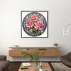 Flower Glass Painting - 11CT Stamped Cross Stitch 40*40cm/15.75*15.75in(glass painting cross stitch) tapestrymarket