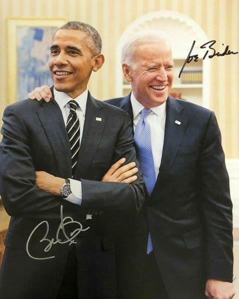 REPRINT - JOE BIDEN - BARACK OBAMA Autographed Signed 8 x 10 Photo Poster painting Poster RP