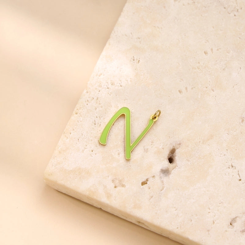 1 Piece 304 Stainless Steel Letter Jewelry Accessories Pendant