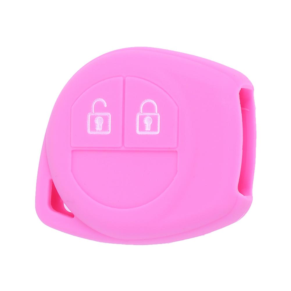 

Silicone 2 Button Remote Key Case Fob Protect Cover for Suzuki SX4 (Pink), 501 Original