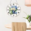 2D DIY Acrylic Vase Diamond Painting Clock Pendant w/ Clock Function Wall Decor