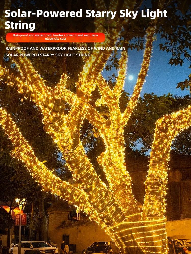 Solar-Powered Starry Sky Light String &ndash; Waterproof Outdoor Fairy Lights for Tree Decoration