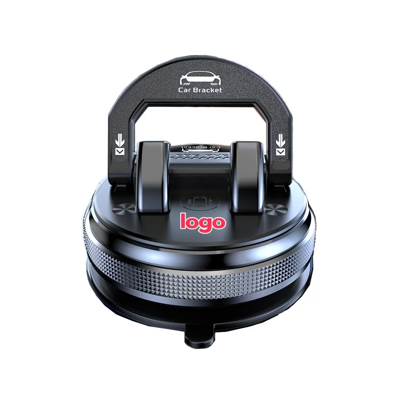 Car-mounted folding vacuum suction cup phone holder