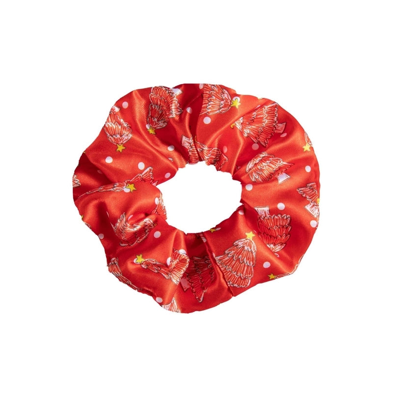 Christmas Minimalist Women’s Christmas Hat Christmas Tree Flakes Hair Tie