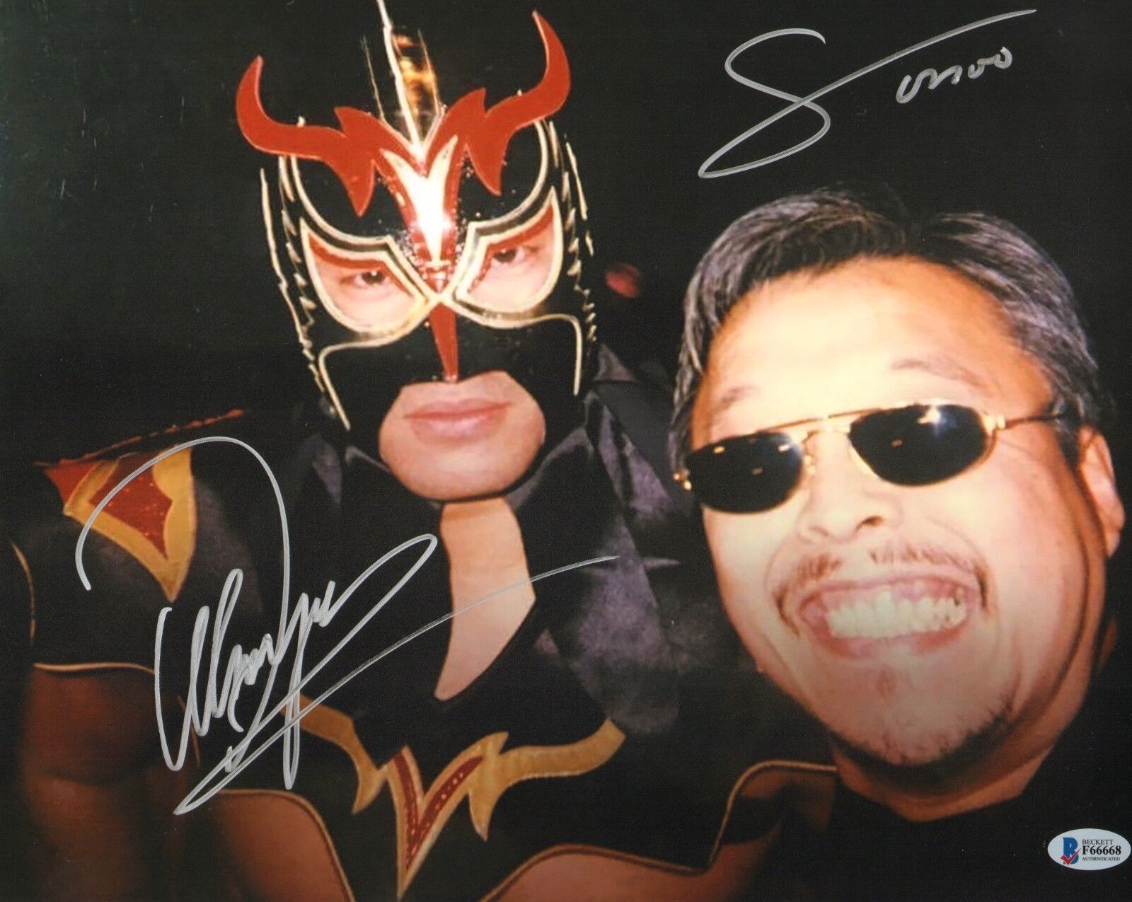 Ultimo Dragon & Sonny Onoo Signed 11x14 Photo Poster painting BAS Beckett COA WWE WCW Autograph