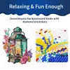 6PCS Diamond Painting Xmas Stickers Christmas Lamp Window