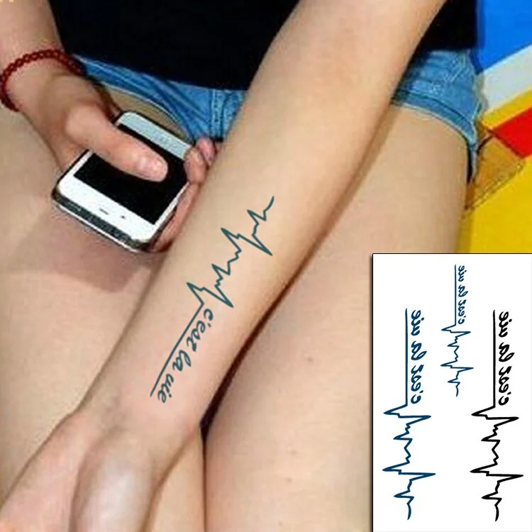 Waterproof Temporary Tattoo Stickers Chinese Character Win Every Exam Small Size Tatto Flash Tatoo Fake Tattoos for Man Women