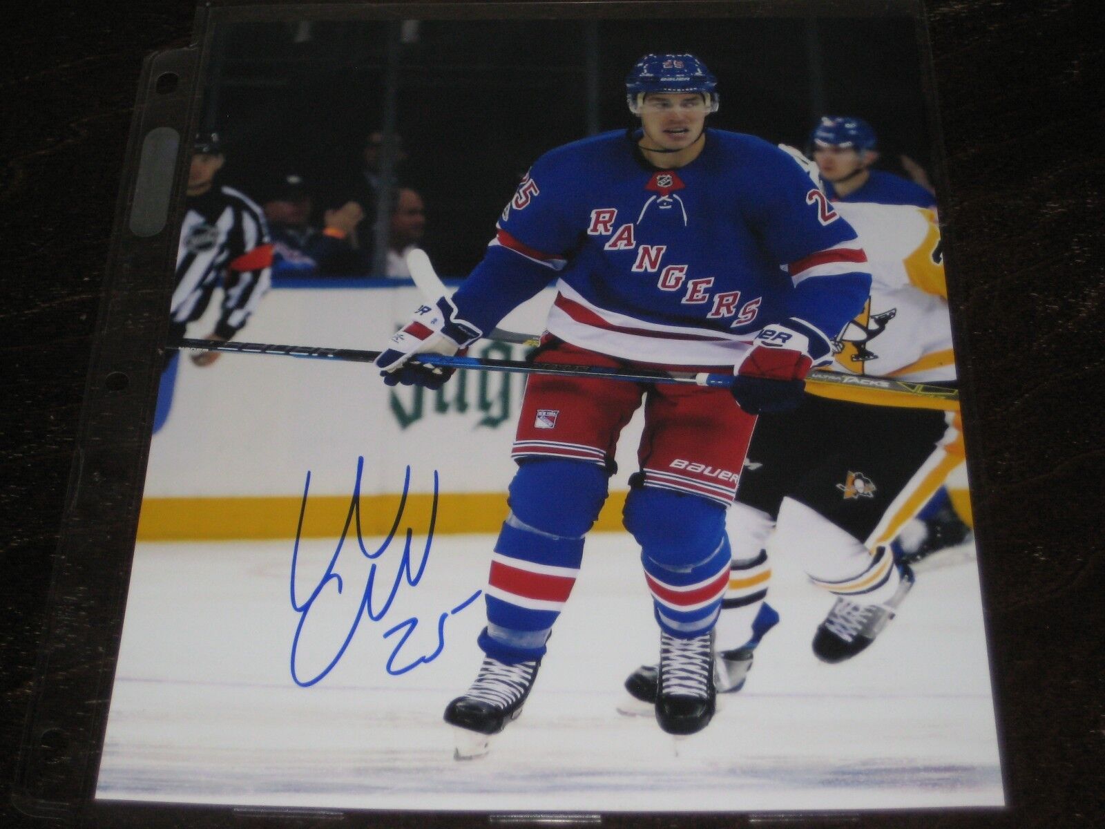 ADAM CRACKNELL autographed NY NEW YORK RANGERS 8X10 Photo Poster painting