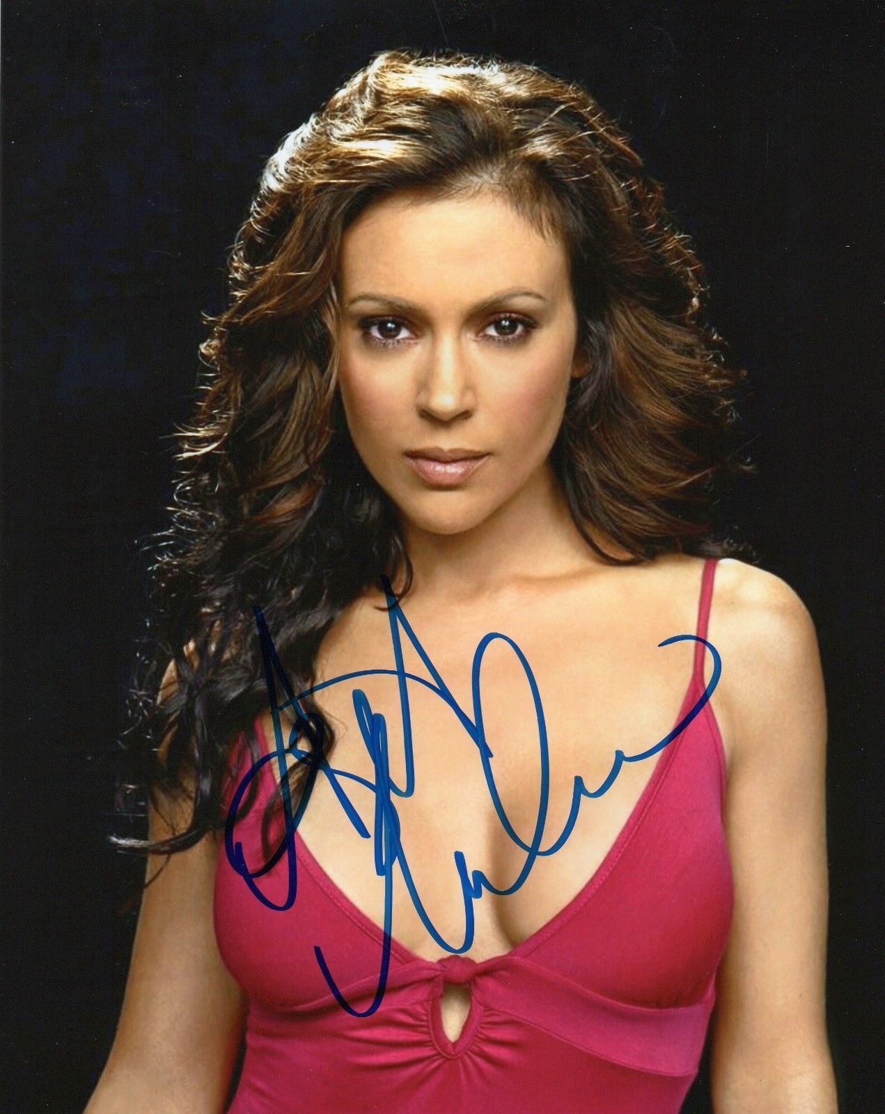 ALYSSA MILANO AUTOGRAPHED SIGNED A4 PP POSTER Photo Poster painting PRINT 12