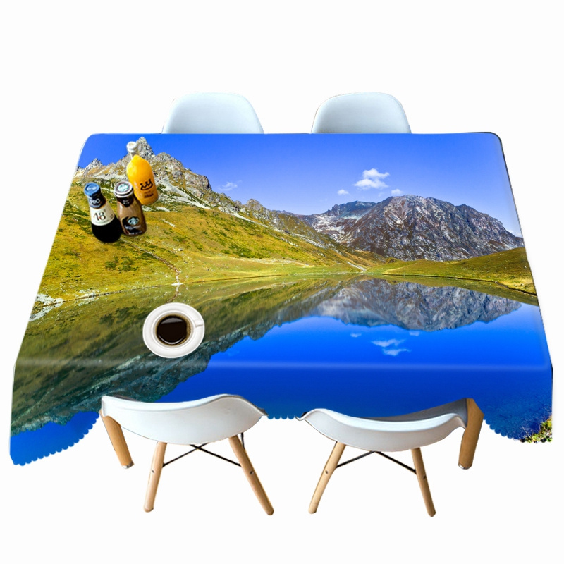 

Natural Scenery - 3D Tablecloth, 140*140cm, 501 Original