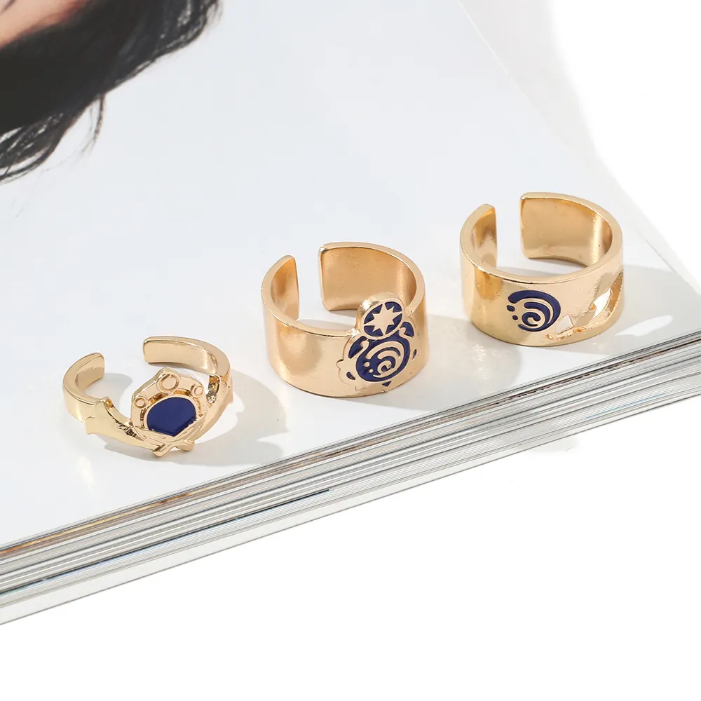 Genshin Childe Tartaglia Jewelry Ring Vintage
