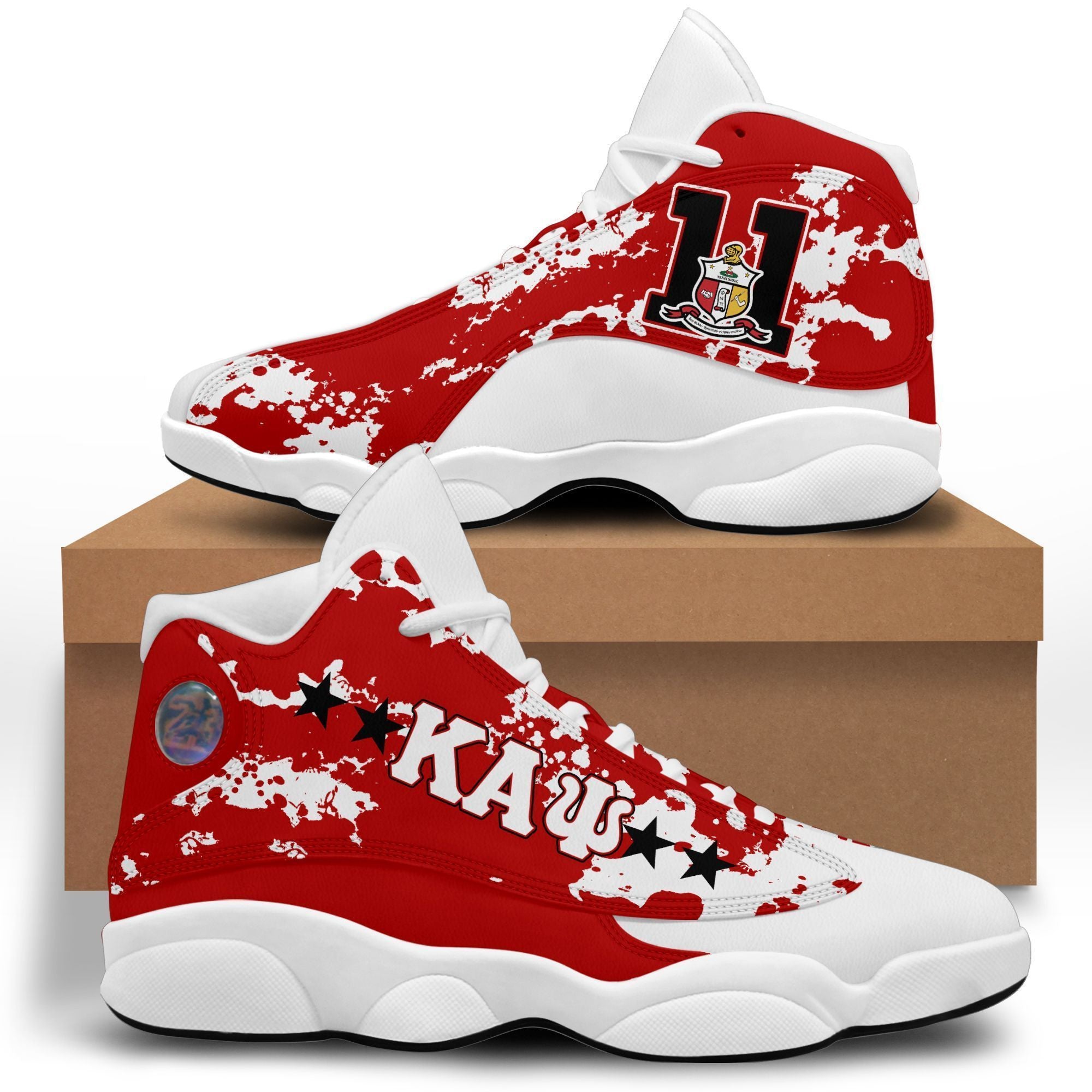 Fraternity Shoes - Camouflage Kappa Alpha Psi Nupe Sneakers J.13