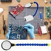 1/4In Thread Welding Auxiliary Tool w/5X Magnifying Glass PCB Soldering DIY Tool
