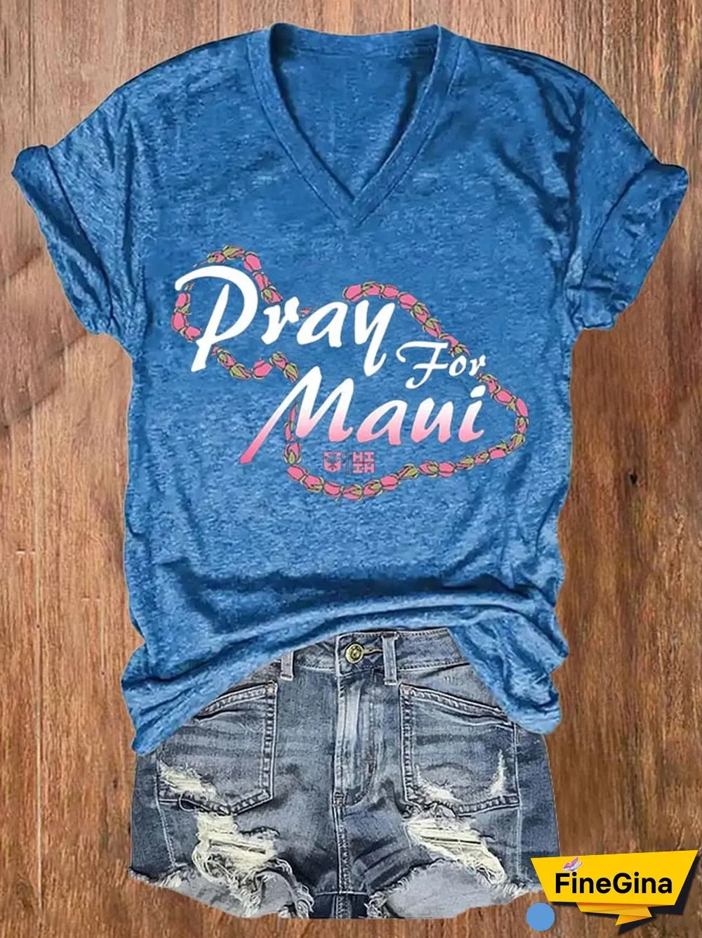 Women's Pray For Maui Short Sleeve T-Shirt