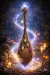 Luxury AB Velvet Diamond Painting Kit - Magic broom