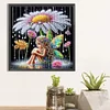 Gänseblümchen-Elfenmädchen - speziell geformtes Diamantgemälde - 30*30cm