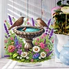 (US Only)Acrylic 2D Flat Print Garden Pond DIY Desktop Diamond Art Kits for Adults