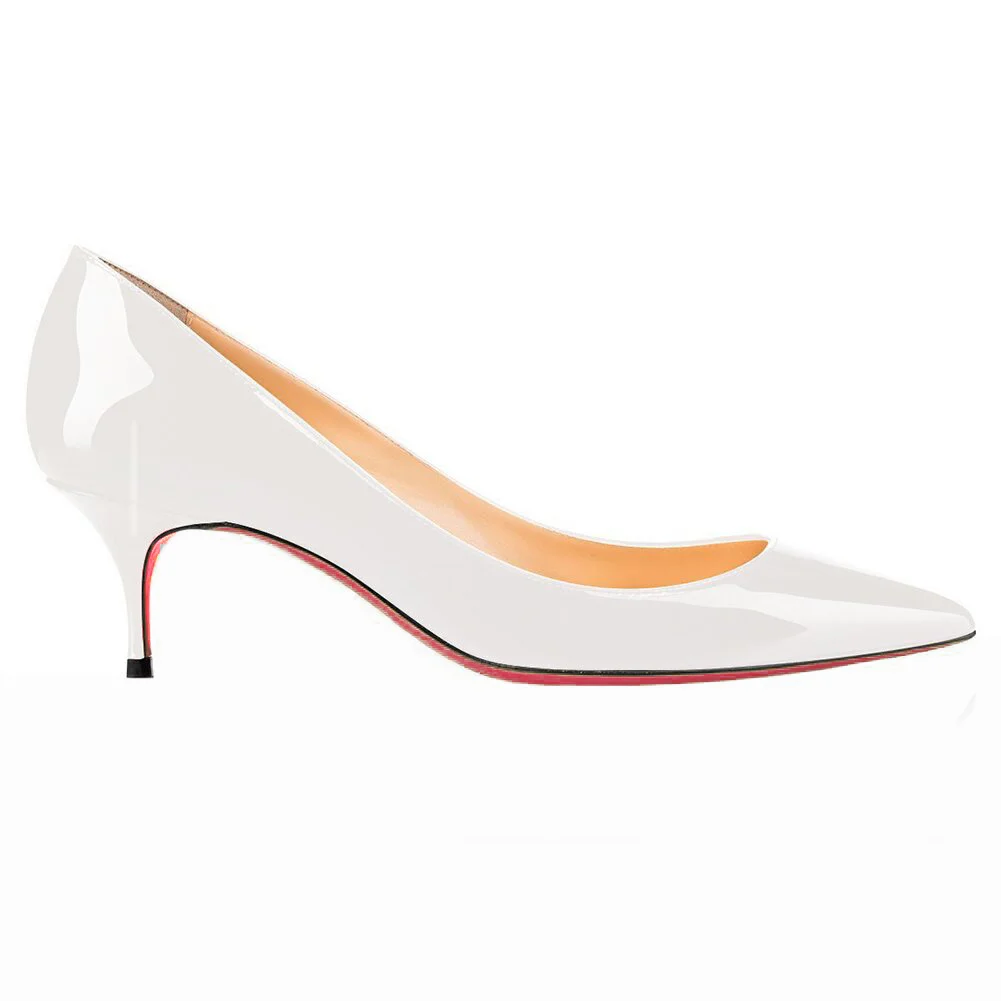 60mm Kitten Red Soles Summer Daily Pumps Patent-vocosishoes