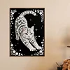 Katzen-DIY, Perlengem&auml;lde-Kunstsets, Perlengem&auml;lde, Bildkunst, Basteln 30x40 cm f&uuml;r Erwachsene, Anf&auml;nger, Wanddekoration f&uuml;r Zuhause, ohne Rahmen,