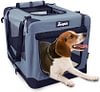 Collapsible Small Dog Crate, Soft Portable Small Dog Kennel for Travel, Indoor & Outdoor Foldable Dog Travel Crate with Mesh Windows