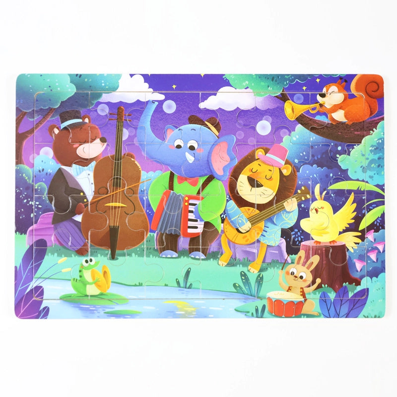 Puzzles Toddler(3-6Years) Cartoon Wood Toys