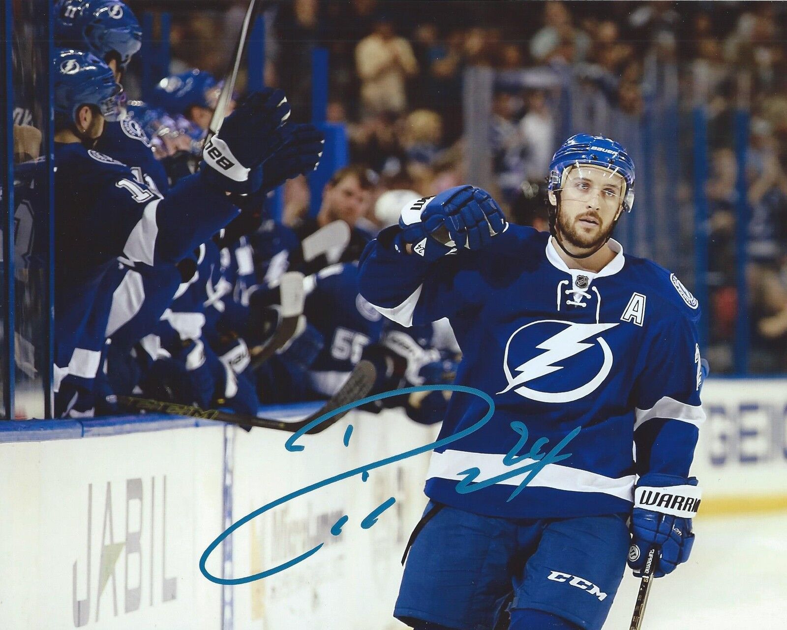 Ryan Callahan Signed 8x10 Photo Poster painting Tampa Bay Lightning Autographed COA B