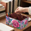 Rose-DIY-Holz-Diamant-Kunst-Malerei-Aufbewahrungsbox mit handlicher Wohnkultur
