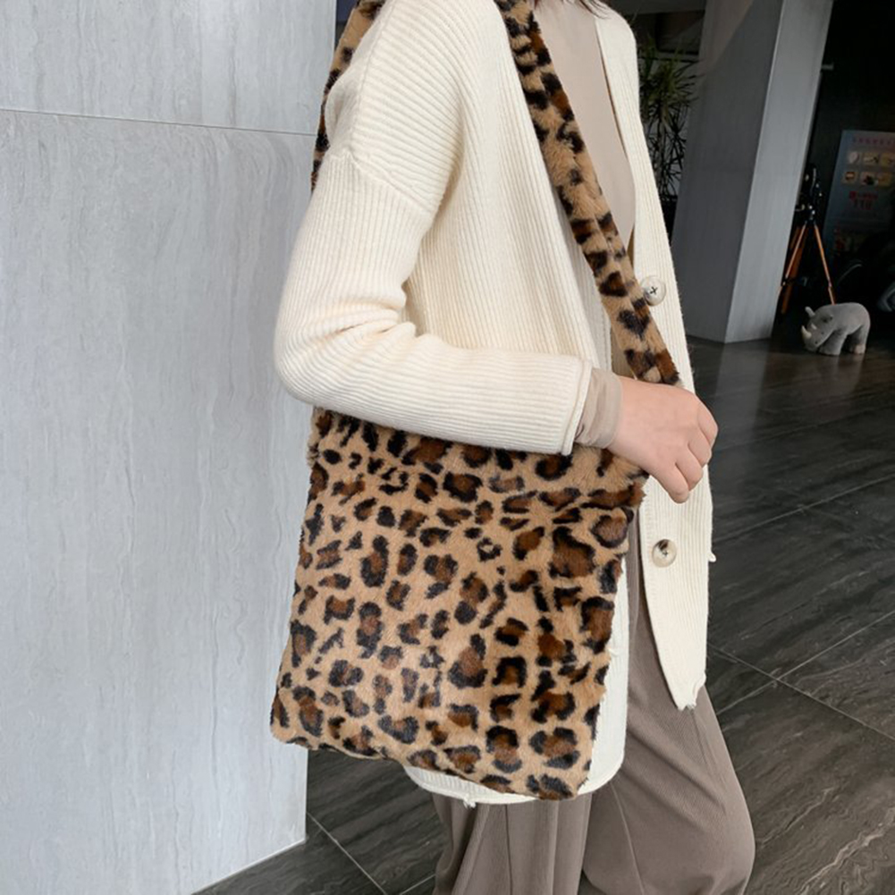 

Winter Plush Pack Shoulder Bag Women Soft Fluffy Totes, 501 Original