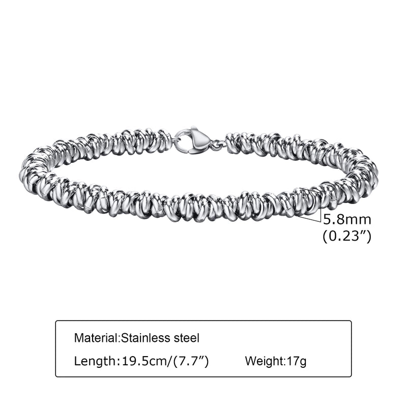 Vintage Style Minimalist Solid Color 304 Stainless Steel Bracelets In Bulk