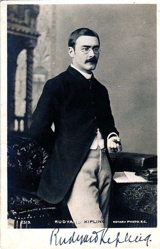 RUDYARD KIPLING Signed Photo Poster paintinggraph - Poet / Author - preprint