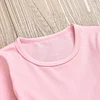 Kid Baby Girl Valentine's Day Love Long Sleeves 2 Pcs Set