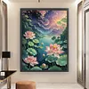 Lotus-11CT Stamped Cross Stitch 60*80cm/23.62*31.5in(Big Size) tapestrymarket