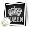 DIY Pearl Painting Crown for Home Wall Decor(25x25cm)