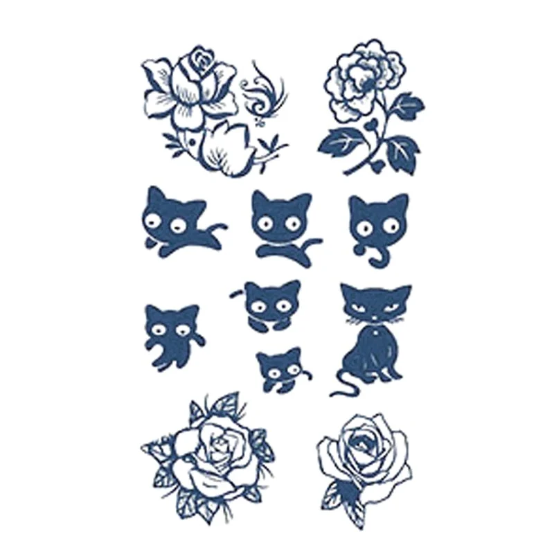 GH101-150 herbal juice tattoo stickers semi-permanent lasting men and women tattoo waterproof sweat plant juice tattoo stickers