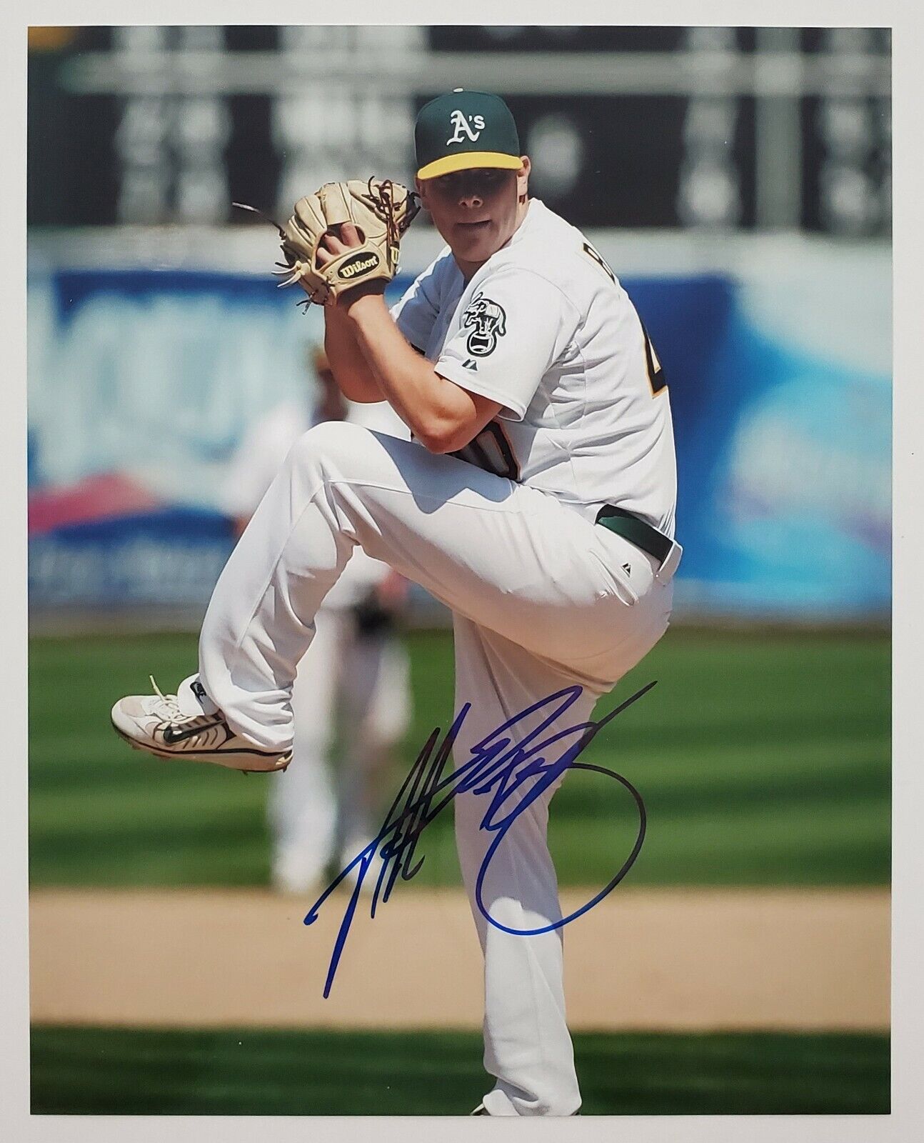 Andrew Bailey Signed 8x10 Photo Poster painting MLB Oakland Athletics Pitcher Auto RAD