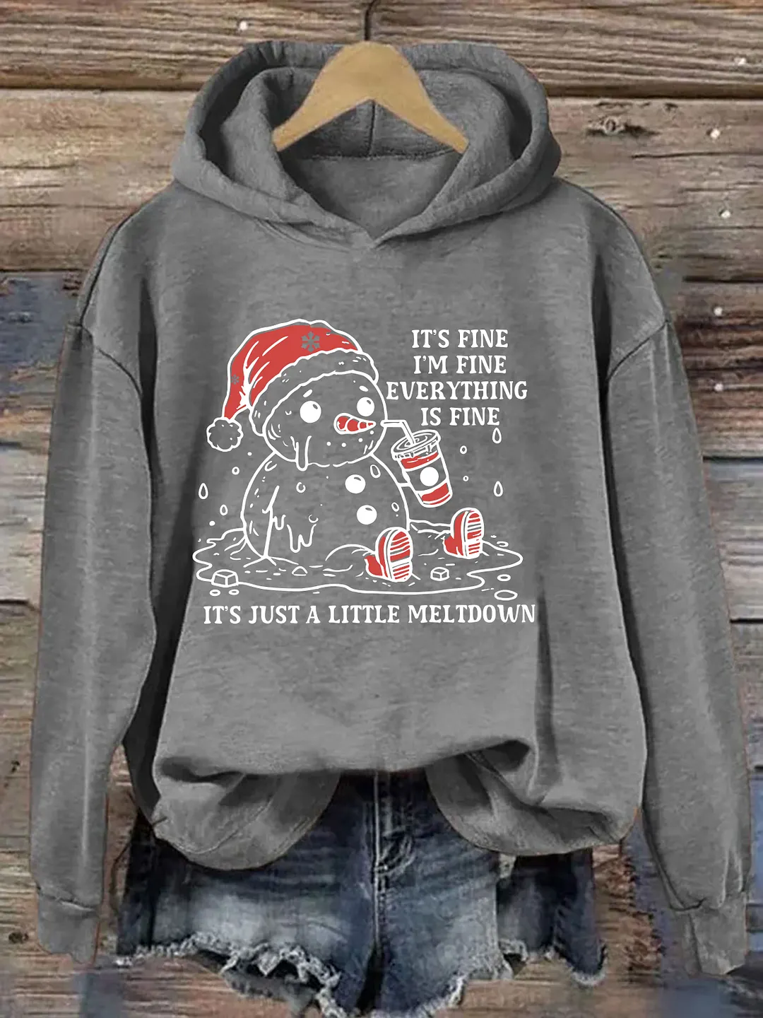 Funny Christmas Mental Health Hoodie