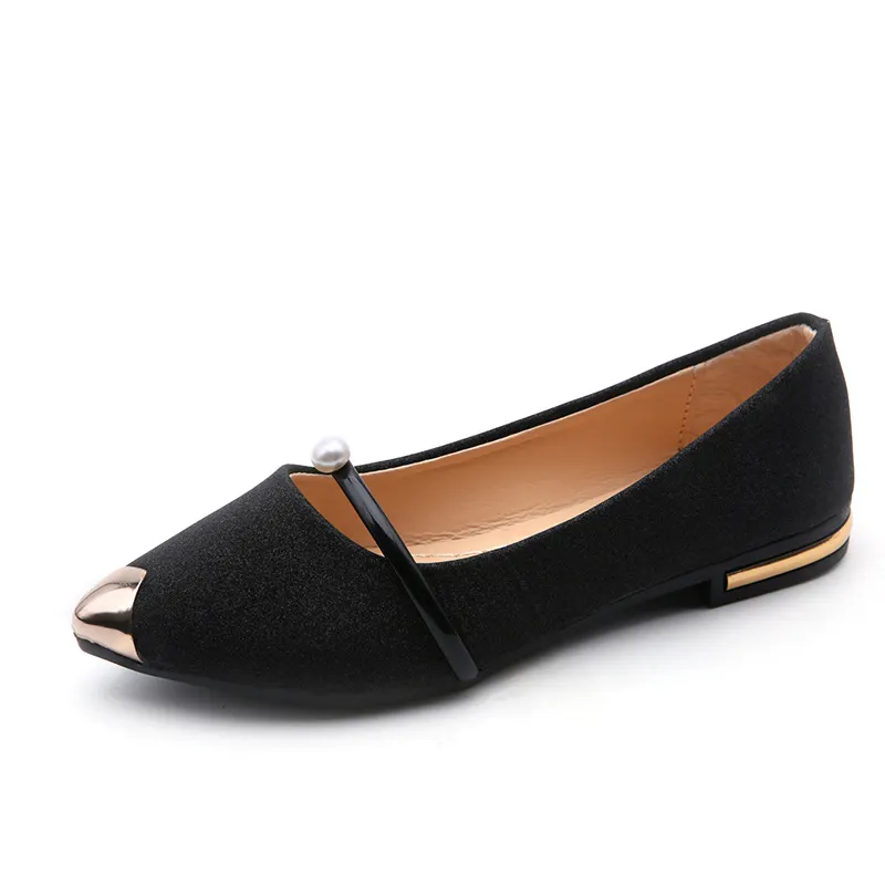 Breakj Breakj Summer Korean Version Of The New Women's Shoes Tip Flat Shoes Shallow Single Shoes