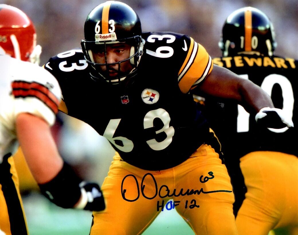 Signed 8x10 DERMONTTI DAWSON HOF Pittsburgh Steelers Autographed Photo Poster painting - w/COA