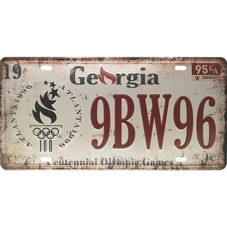9Bw96 - Car License Tin Signs/Wooden Signs - Calligraphy Series - 6*12inches